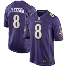 Ravens Nike Game Jersey - Purple