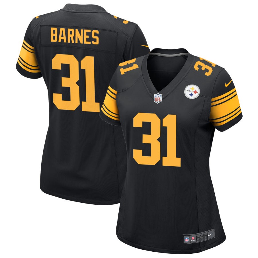 Kalon Barnes Women's Nike Black Pittsburgh Steelers Alternate Custom Game Jersey