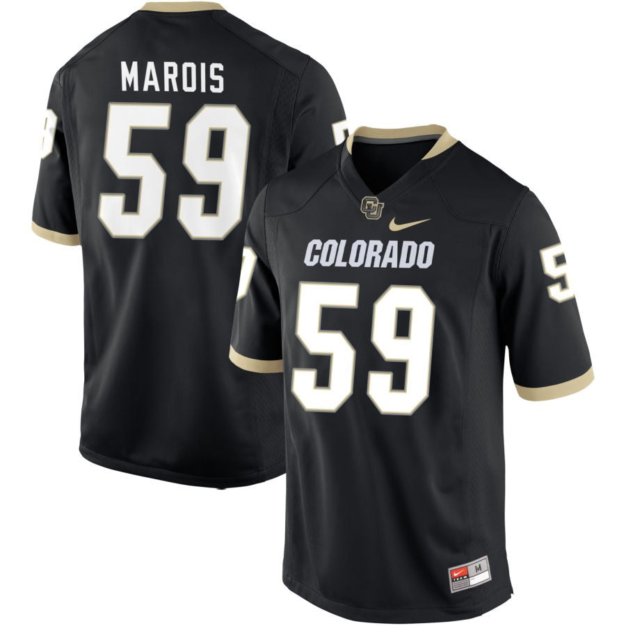 Tristan Marois Men's Nike Black Colorado Buffaloes Pick-A-Player NIL Replica Football Jersey