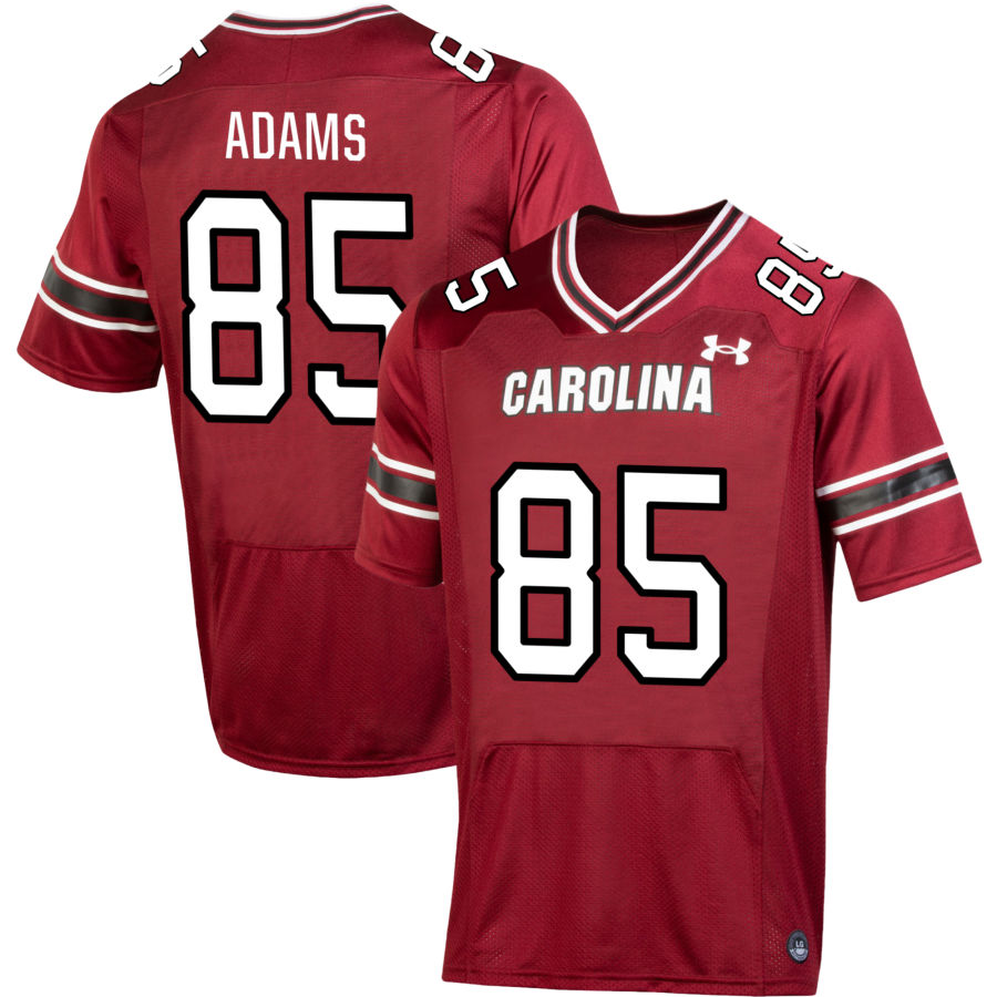 CJ Adams Men's Under Armour Garnet South Carolina Gamecocks NIL Pick-A-Player Replica Football Jersey