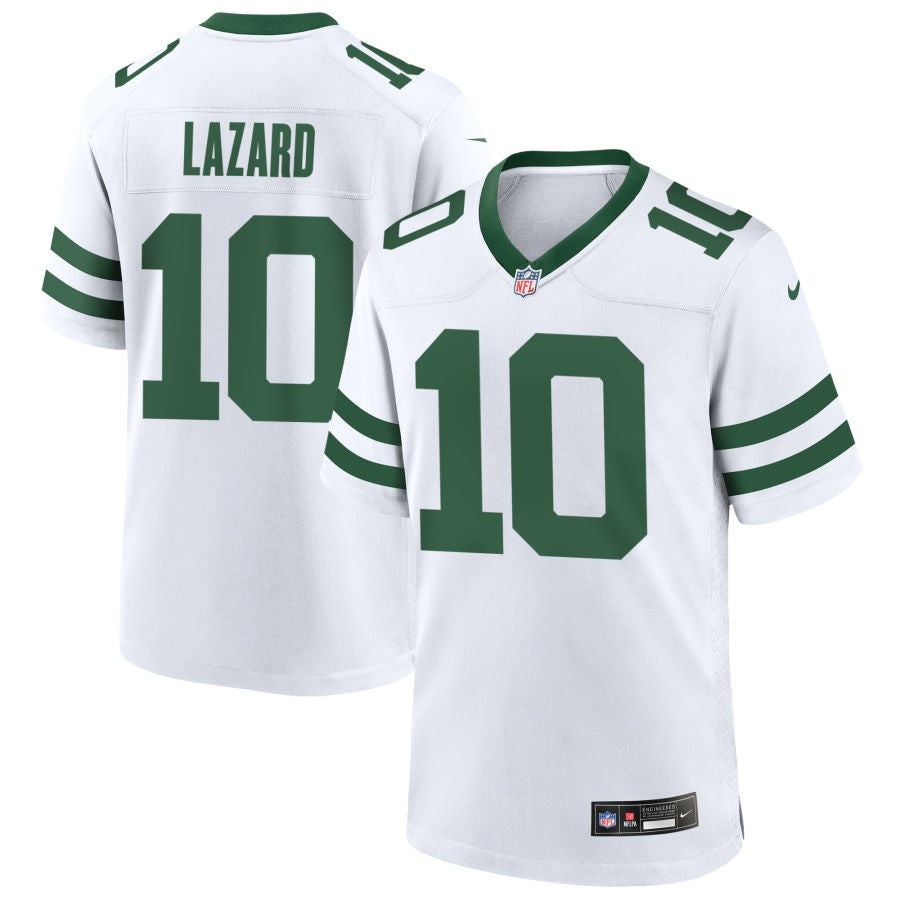 Allen Lazard Men's Nike Legacy White New York Jets Custom Game Jersey