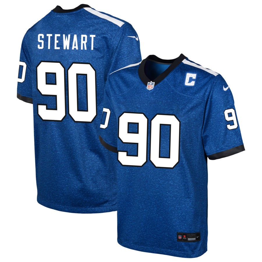 Grover Stewart Youth Nike Blue Indianapolis Colts Indiana Nights Alternate Custom Game Jersey