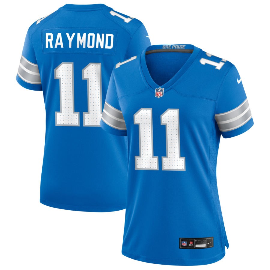 Kalif Raymond Women's Nike Blue Detroit Lions Custom Game Jersey