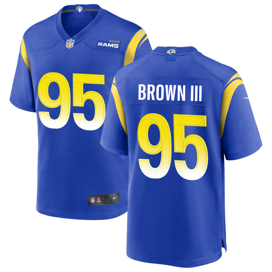Bobby Brown III Men's Nike Royal Los Angeles Rams Custom Game Jersey
