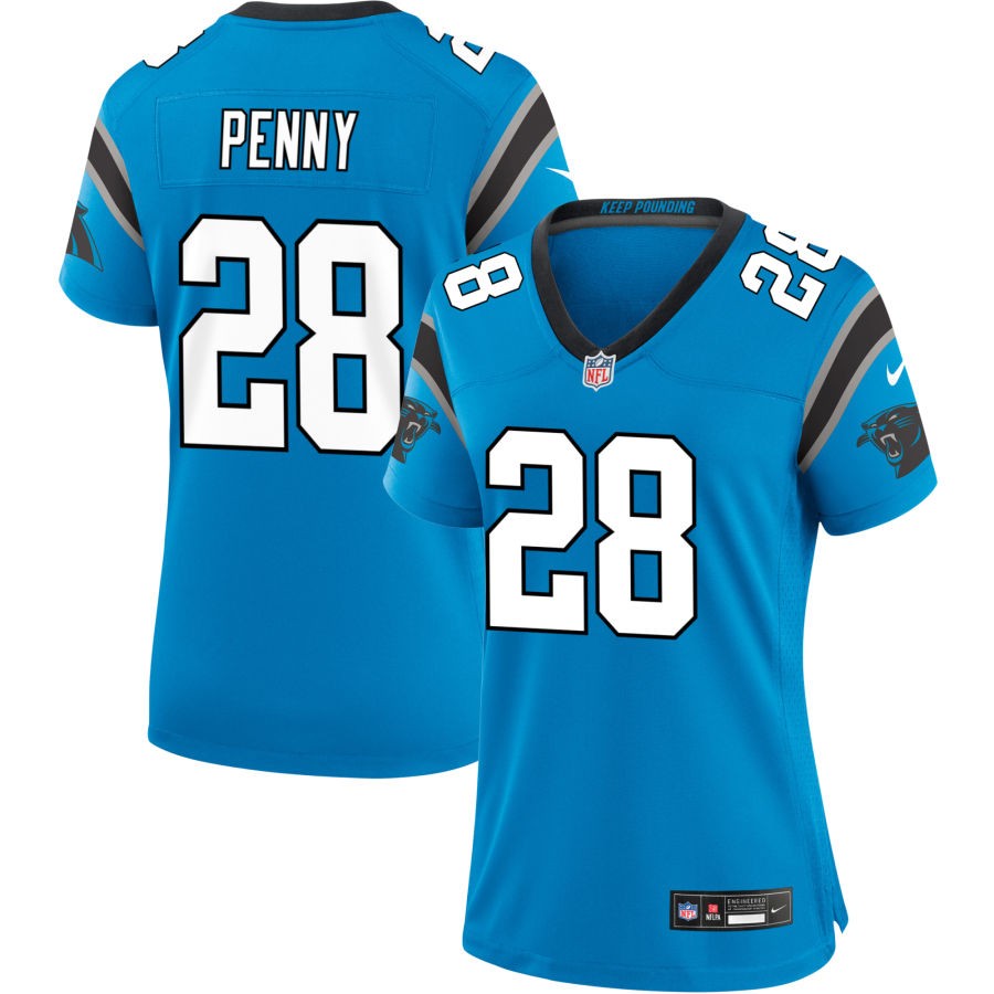Rashaad Penny Women's Nike Blue Carolina Panthers Alternate Custom Game Jersey