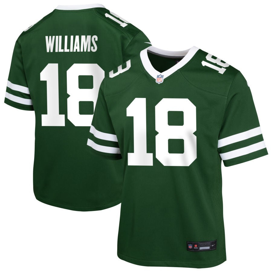 Mike Williams Youth Nike Legacy Green New York Jets Custom Game Jersey