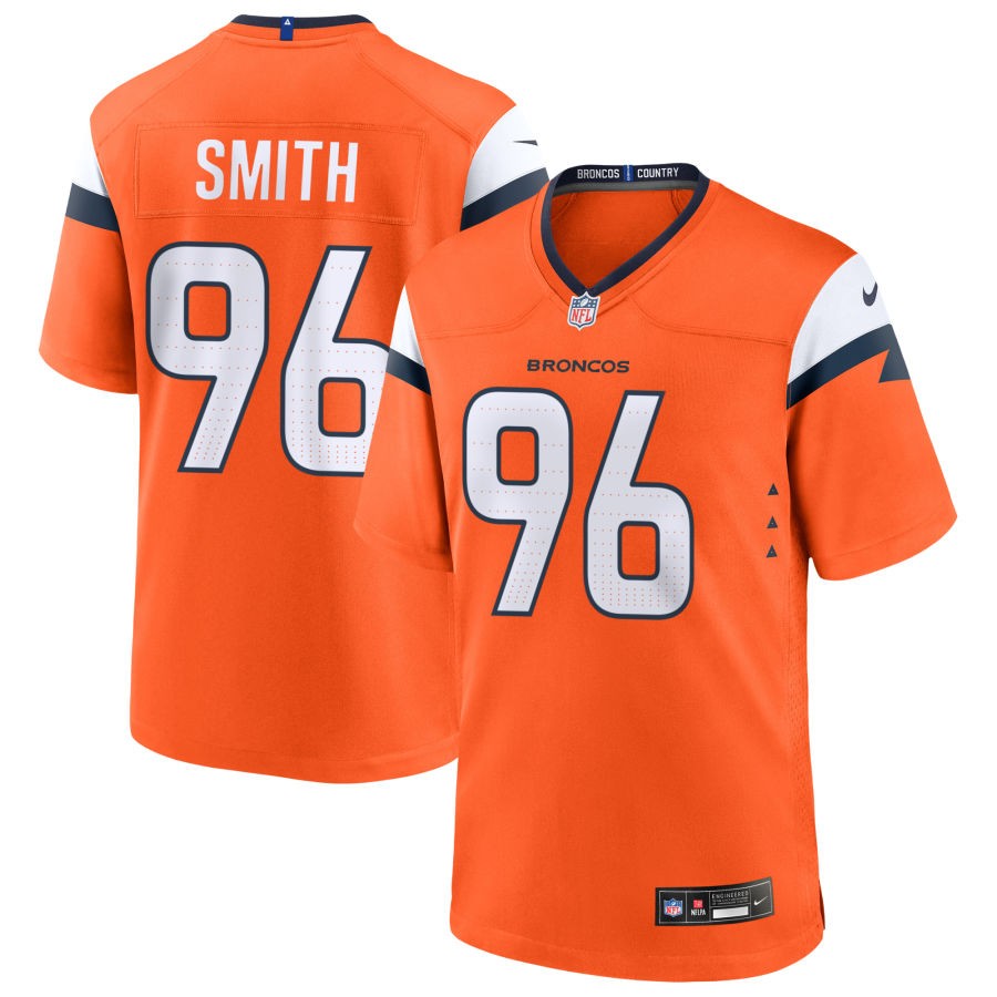 Andre Smith Men's Nike Orange Denver Broncos Custom Game Jersey