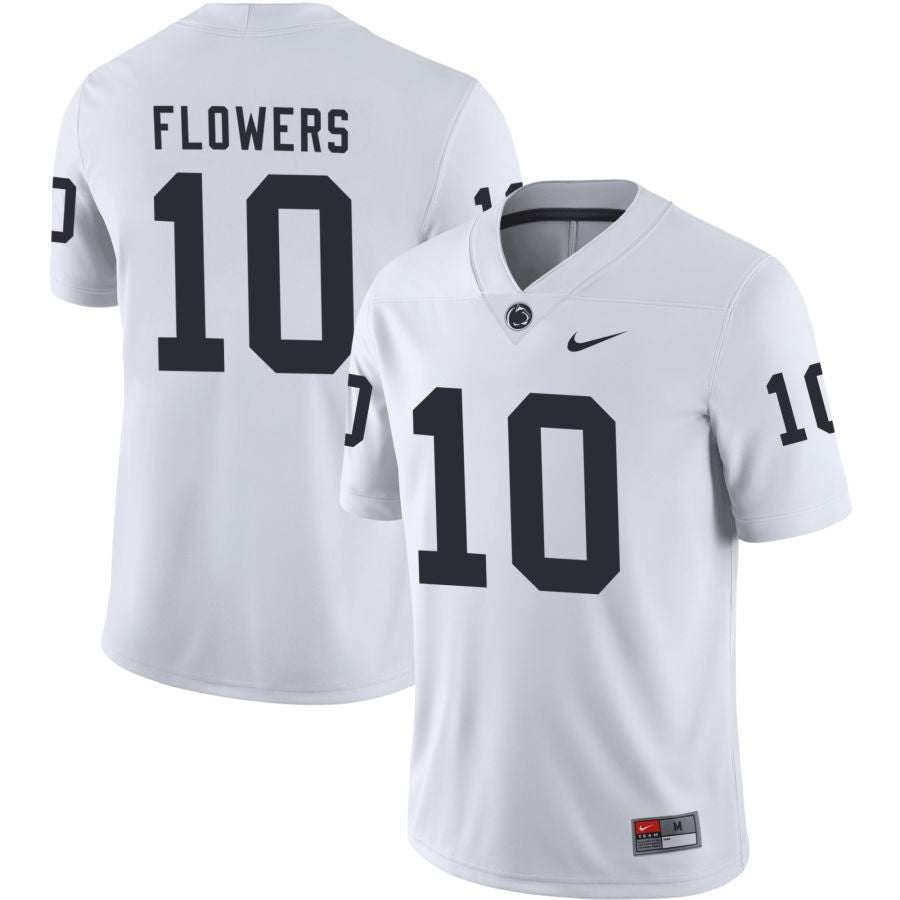 Mehki Flowers Men's Nike White Penn State Nittany Lions Pick-A-Player NIL Replica Football Jersey