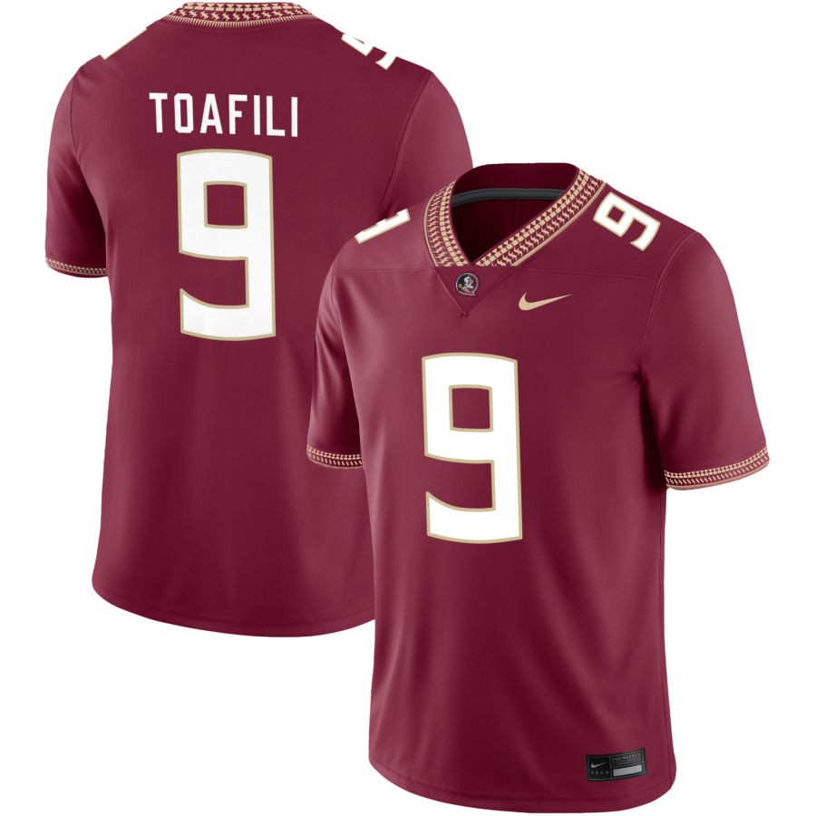 Lawrance Toafili Men's Nike Garnet Florida State Seminoles 2023 Pick-A-Player NIL Football Game Jersey