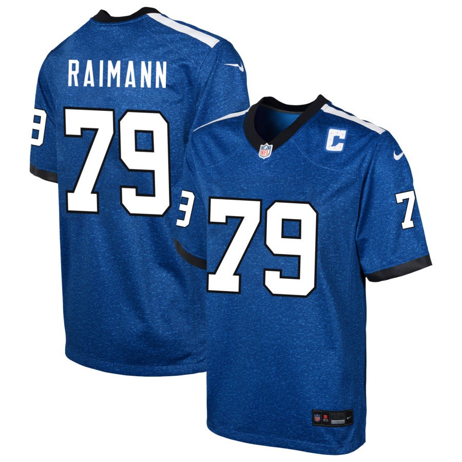 Bernhard Raimann Youth Nike Blue Indianapolis Colts Indiana Nights Alternate Custom Game Jersey