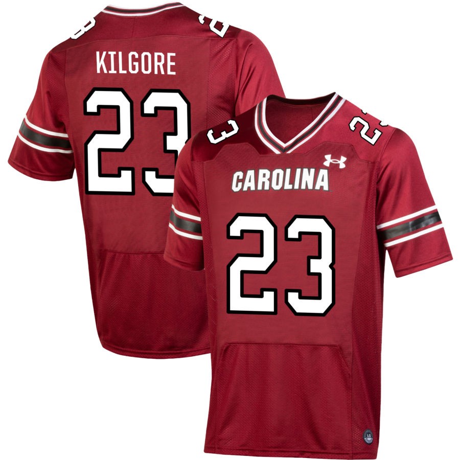 Gerald Kilgore Men's Under Armour Garnet South Carolina Gamecocks NIL Pick-A-Player Replica Football Jersey