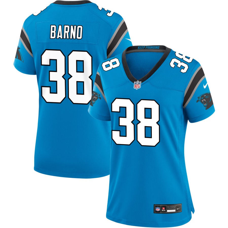 Amare Barno Women's Nike Blue Carolina Panthers Alternate Custom Game Jersey