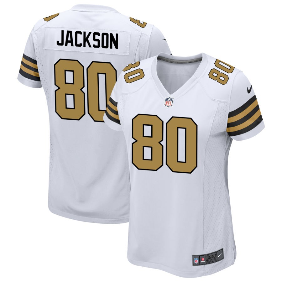 Jermaine Jackson Women's Nike White New Orleans Saints Alternate Custom Game Jersey