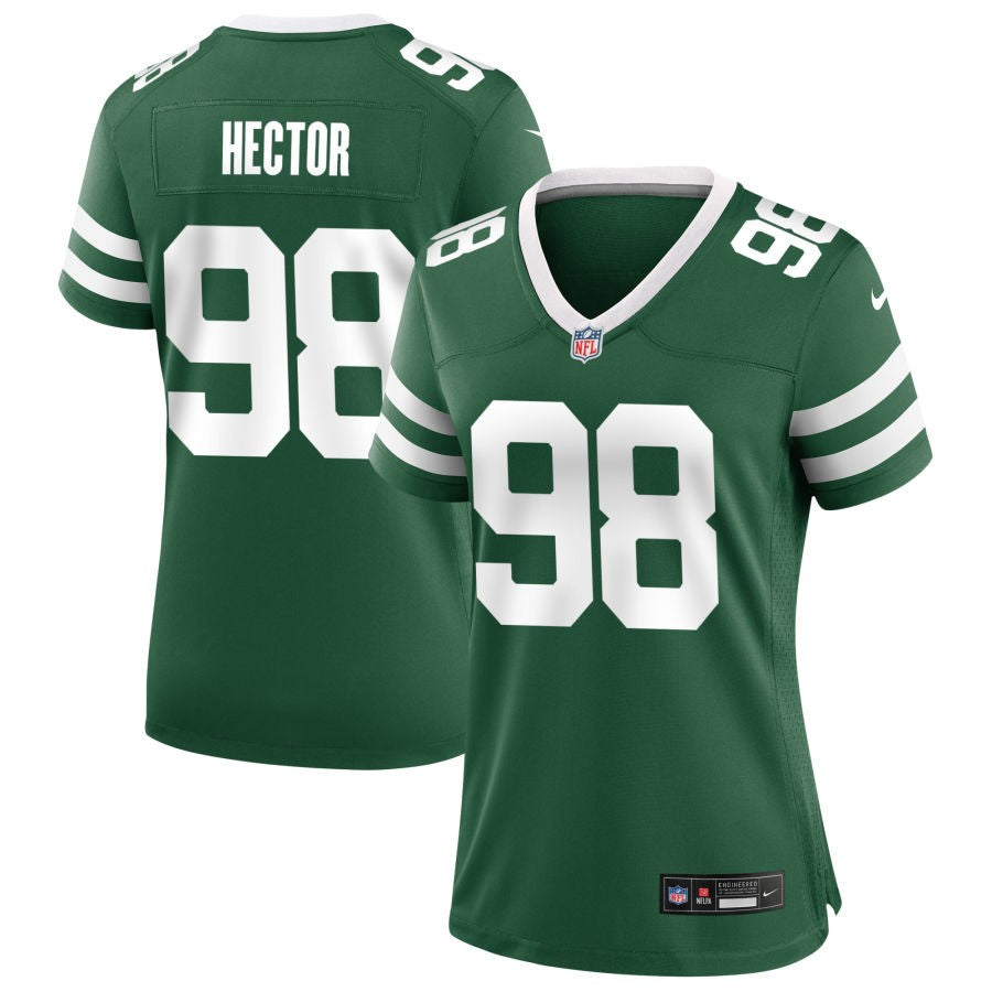 Bruce Hector Women's Nike Legacy Green New York Jets Custom Game Jersey