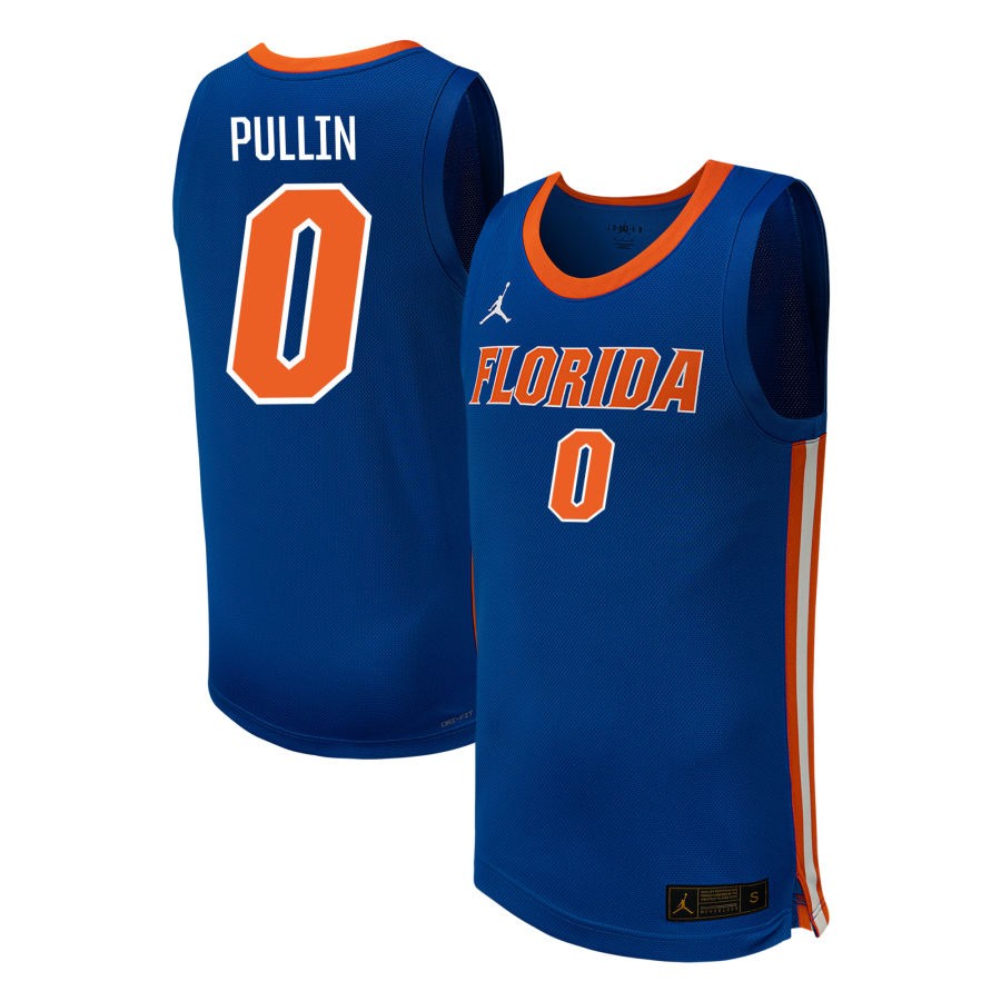 Zyon Pullin Men's Jordan Brand Royal Florida Gators NIL Pick-A-Player Men's Basketball Replica Jersey