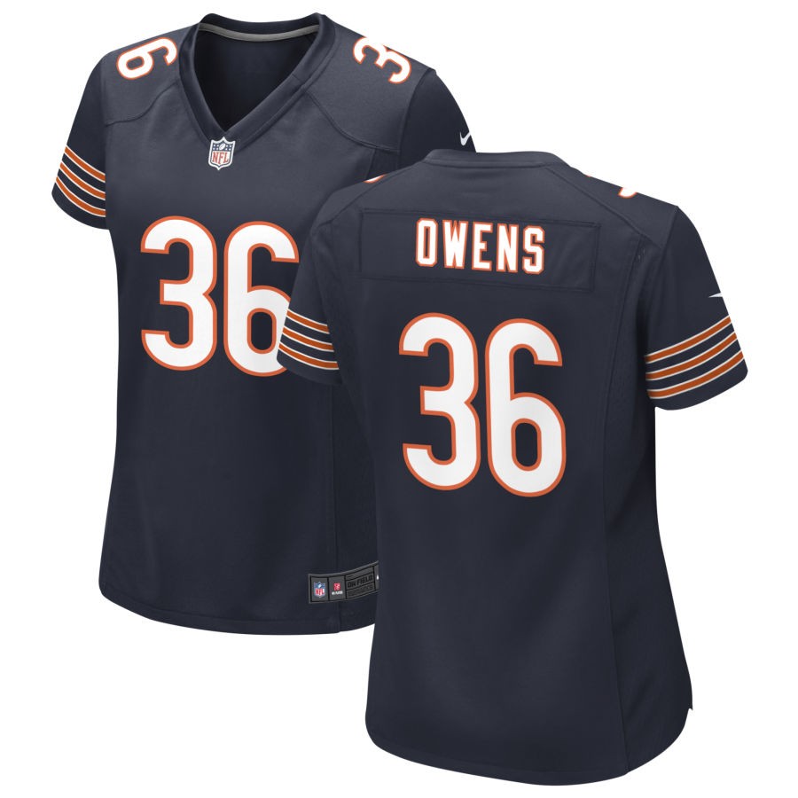 Jonathan Owens Women's Nike Navy Chicago Bears Custom Game Jersey