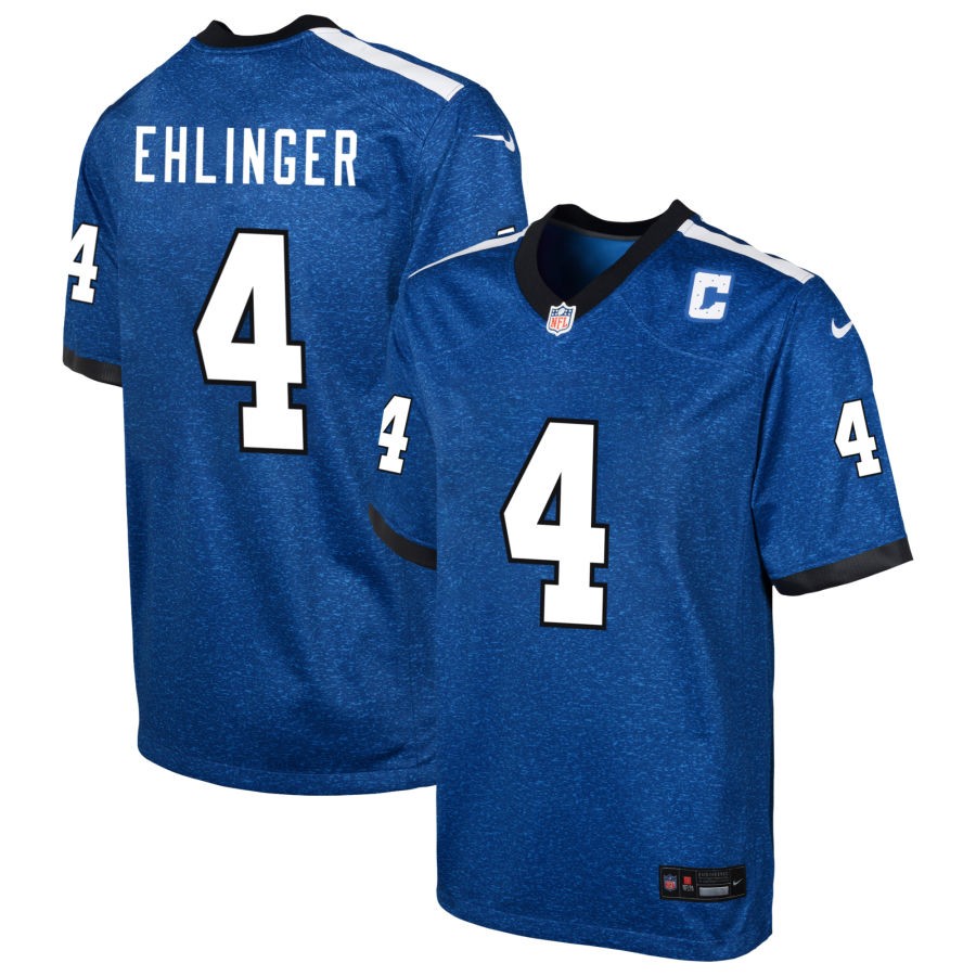 Sam Ehlinger Youth Nike Blue Indianapolis Colts Indiana Nights Alternate Custom Game Jersey