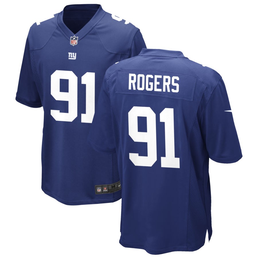 Casey Rogers Men's Nike Royal New York Giants Custom Game Jersey
