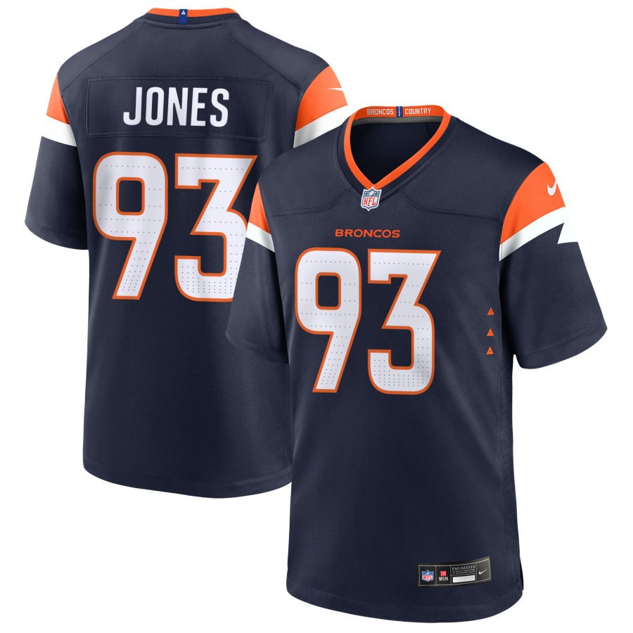 D.J. Jones Men's Nike Navy Denver Broncos Alternate Custom Game Jersey