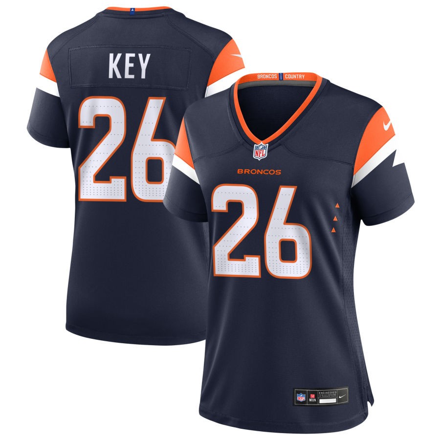 Devon Key Women's Nike Navy Denver Broncos Alternate Custom Game Jersey
