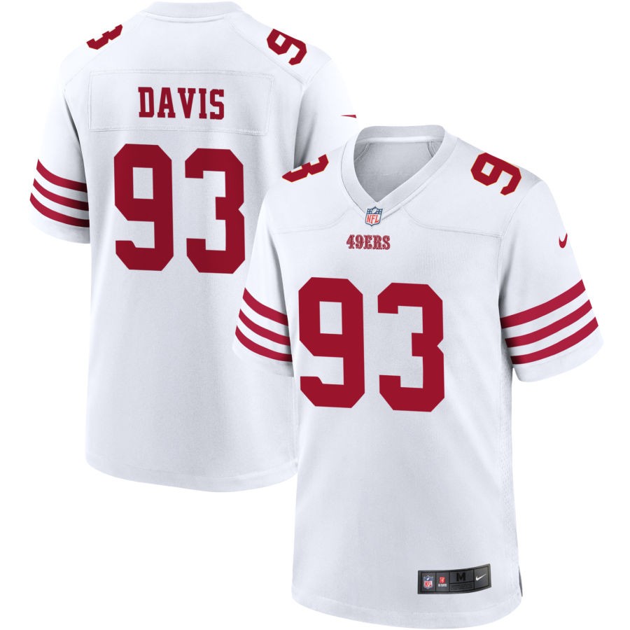 Kalia Davis Men's Nike White San Francisco 49ers Game Custom Player Jersey