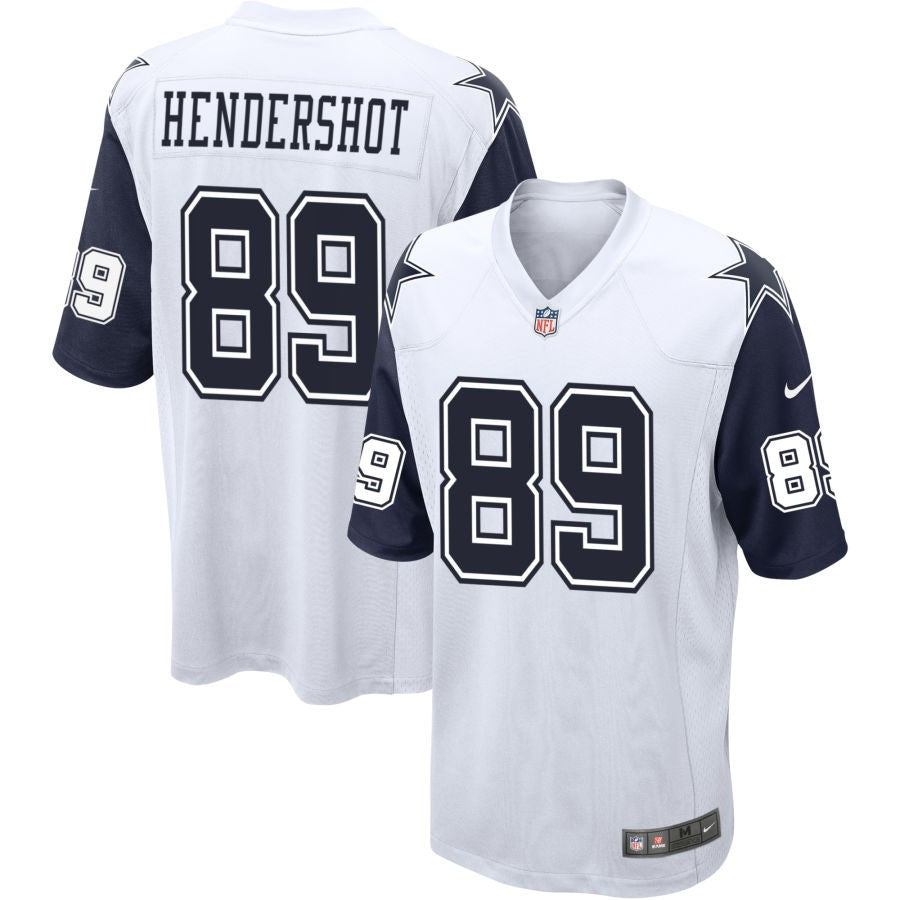 Peyton Hendershot Men's Nike White Dallas Cowboys Alternate Custom Game Jersey