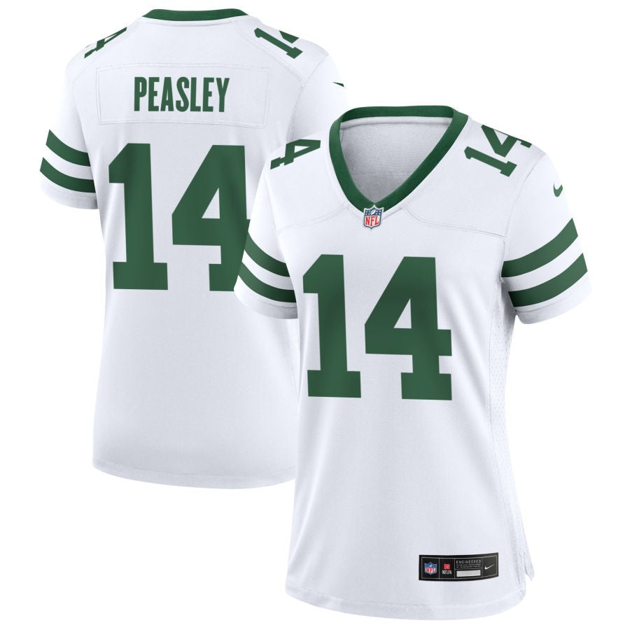 Andrew Peasley Women's Nike Legacy White New York Jets Custom Game Jersey