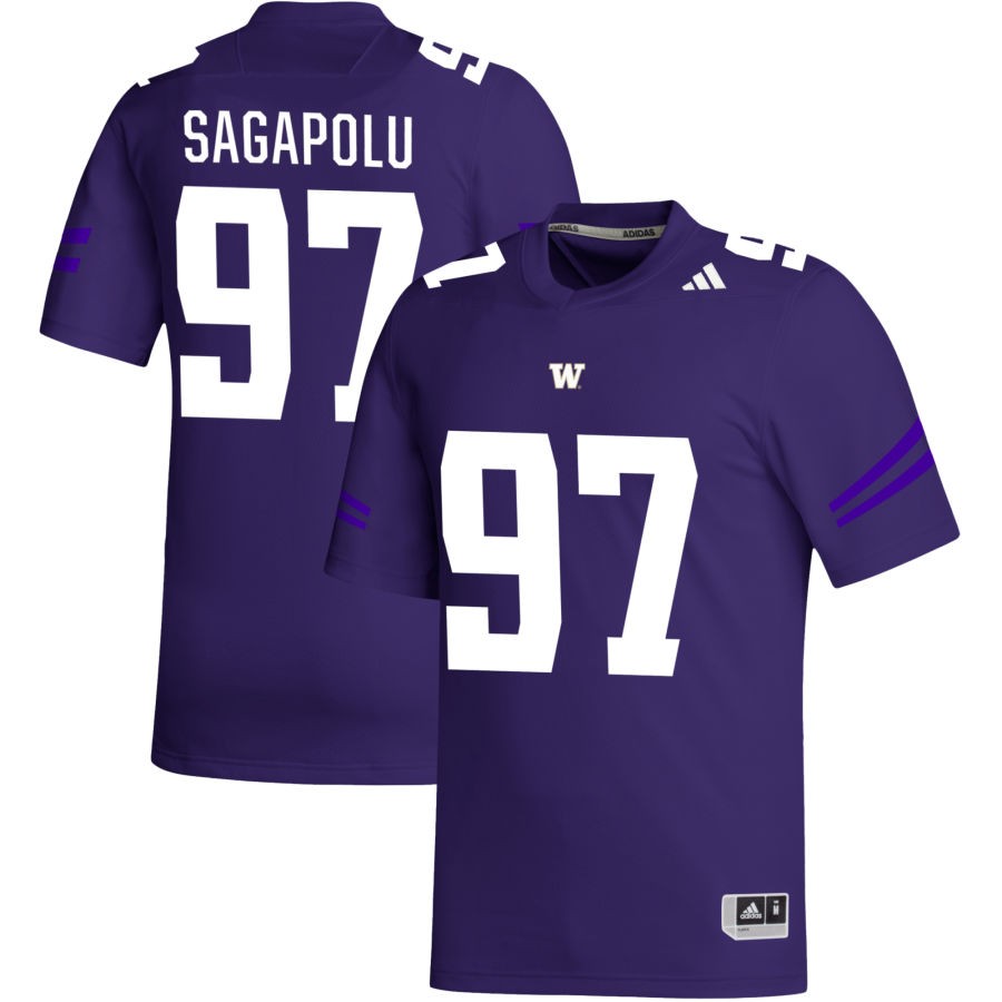 Logan Sagapolu Men's adidas Purple Washington Huskies Pick-A-Player NIL Replica Football Jersey