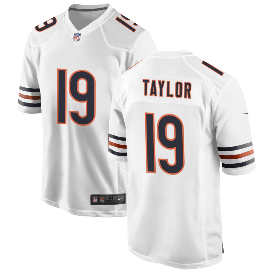 Tory Taylor Men's Nike White Chicago Bears Custom Game Jersey