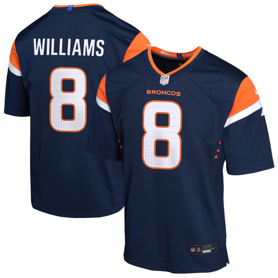 K'Waun Williams Youth Nike Navy Denver Broncos Alternate Custom Game Jersey