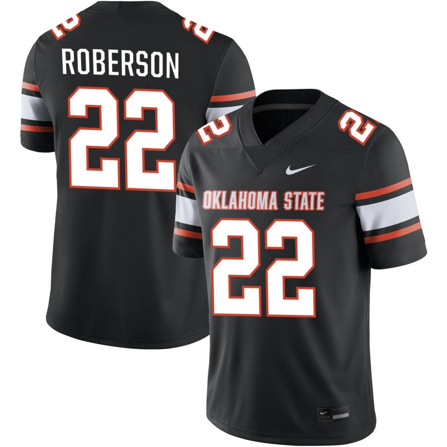 Jeff Roberson Men's Nike Black Oklahoma State Cowboys Alternate NIL Pick-A-Player Game Jersey