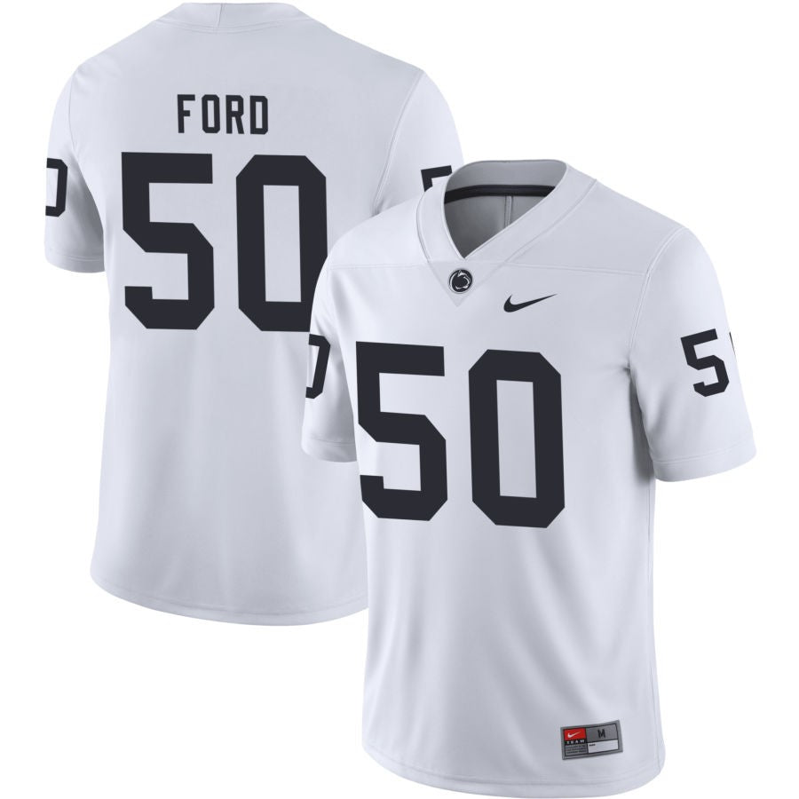 Alonzo Ford Men's Nike White Penn State Nittany Lions Pick-A-Player NIL Replica Football Jersey
