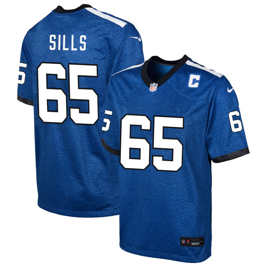 Josh Sills Youth Nike Blue Indianapolis Colts Indiana Nights Alternate Custom Game Jersey