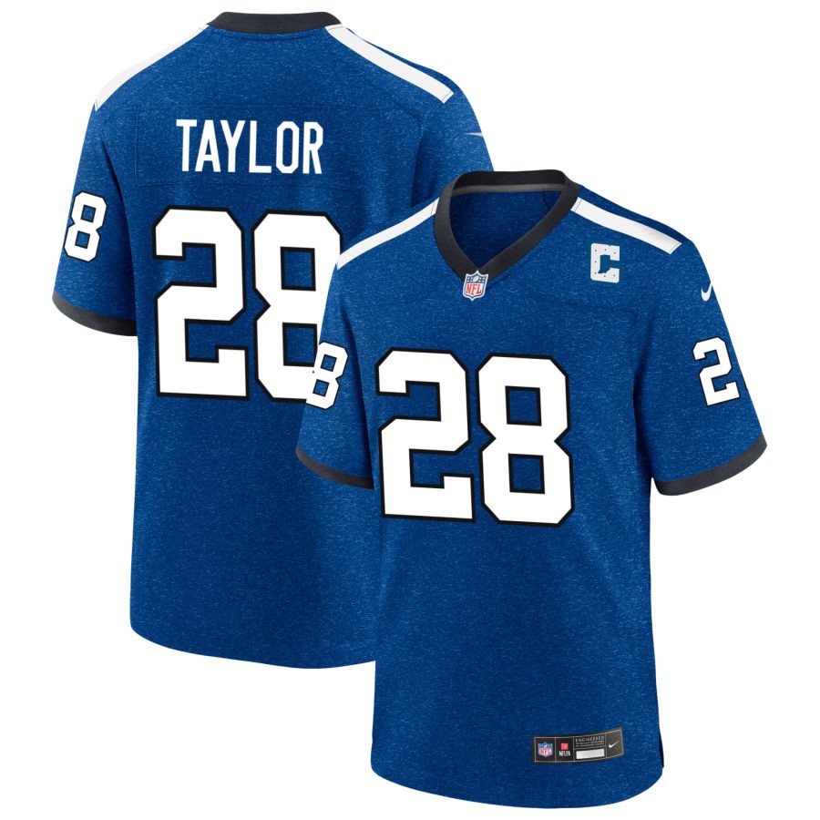 Jonathan Taylor Men's Nike Blue Indiana Nights Indianapolis Colts Alternate Custom Game Jersey