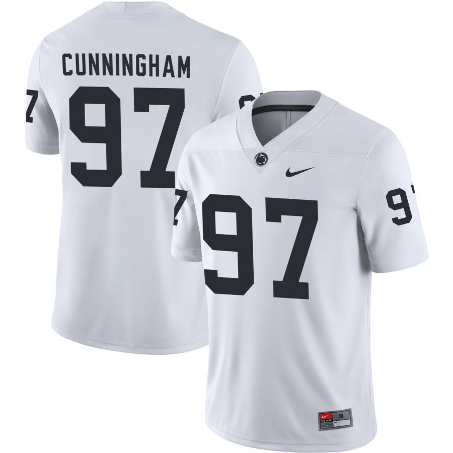 T.A. Cunningham Men's Nike White Penn State Nittany Lions Pick-A-Player NIL Replica Football Jersey