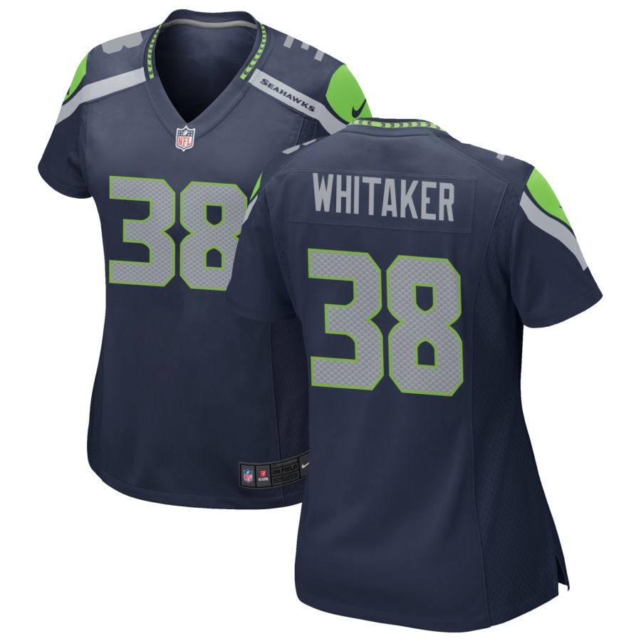 Andrew Whitaker Women's Nike College Navy Seattle Seahawks Custom Game Jersey