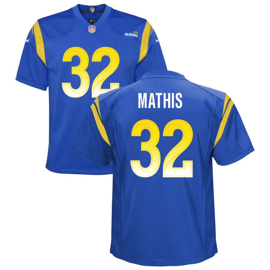 Ochaun Mathis Youth Nike Royal Los Angeles Rams Custom Game Jersey