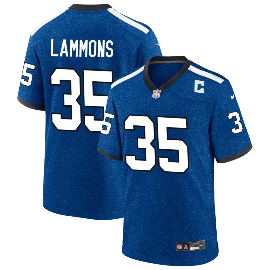 Chris Lammons Men's Nike Blue Indiana Nights Indianapolis Colts Alternate Custom Game Jersey
