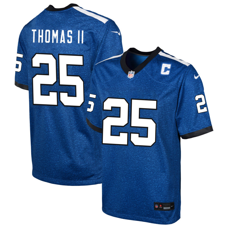 Rodney Thomas II Youth Nike Blue Indianapolis Colts Indiana Nights Alternate Custom Game Jersey