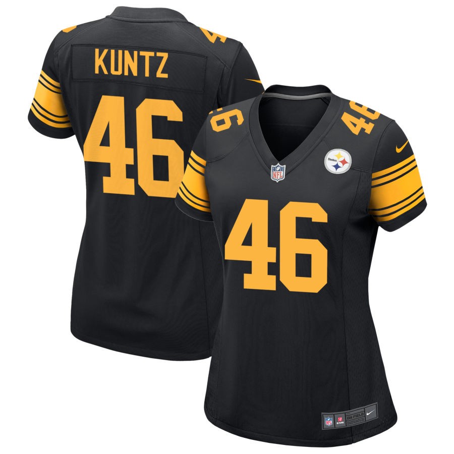 Christian Kuntz Women's Nike Black Pittsburgh Steelers Alternate Custom Game Jersey