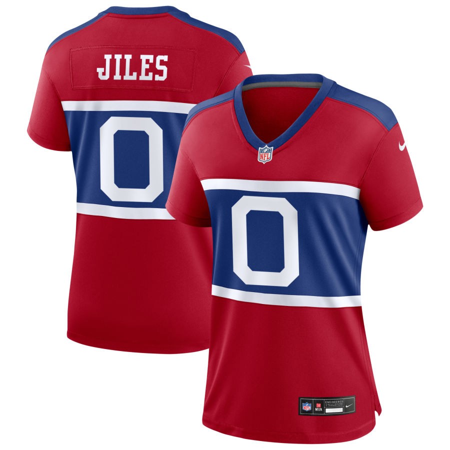 John Jiles Women's Nike Century Red New York Giants Alternate Game Custom Jersey