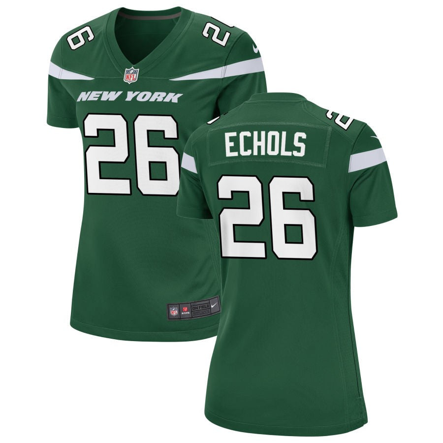 Brandin Echols Women's Nike Gotham Green New York Jets Custom Game Jersey
