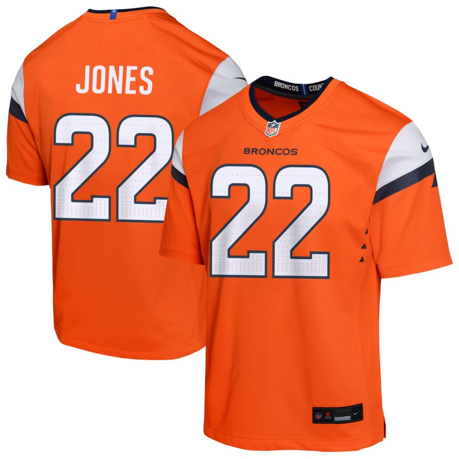 Brandon Jones Youth Nike Orange Denver Broncos Custom Game Jersey