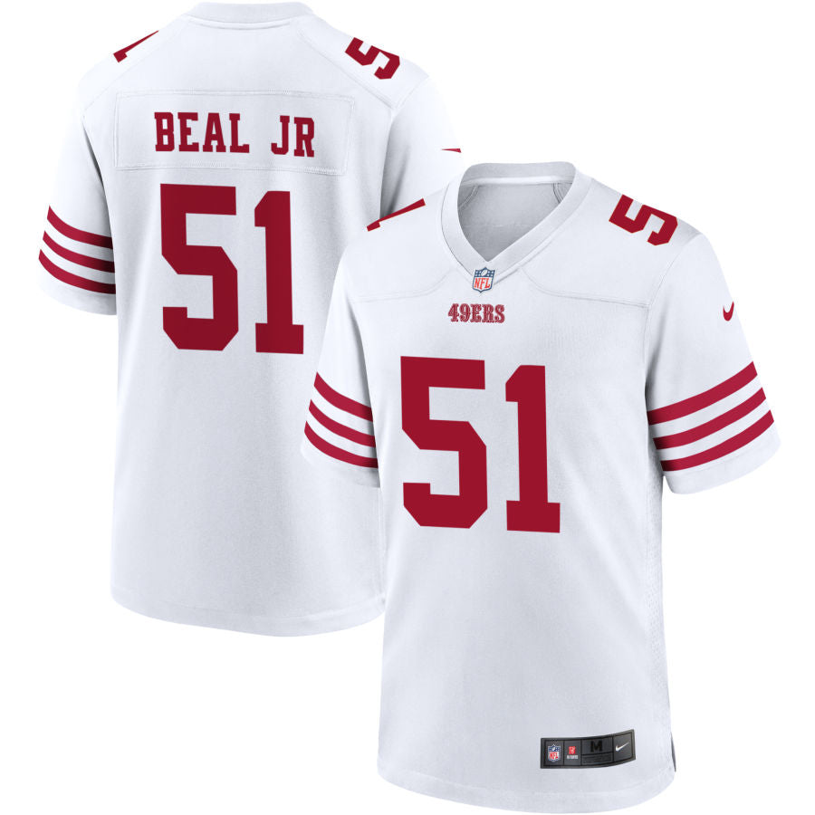 Robert Beal Jr Men's Nike White San Francisco 49ers Game Custom Player Jersey