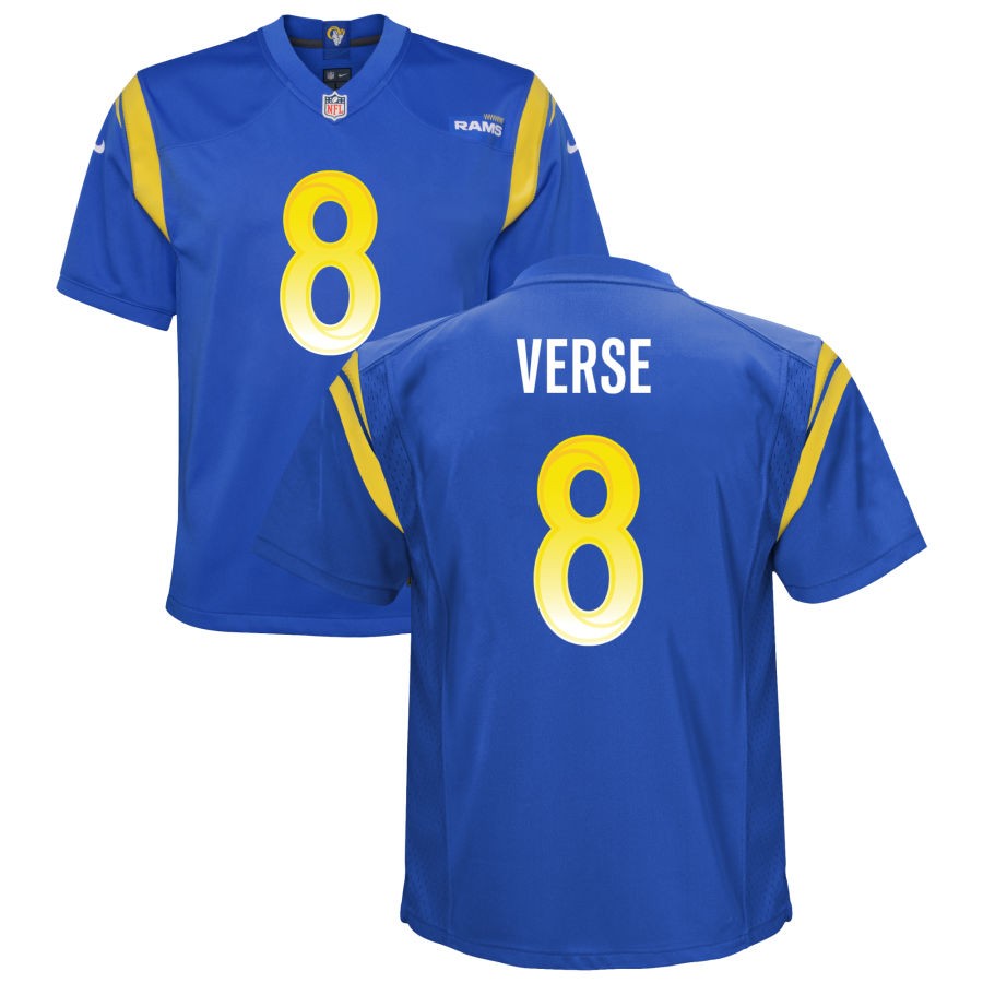 Jared Verse Youth Nike Royal Los Angeles Rams Custom Game Jersey