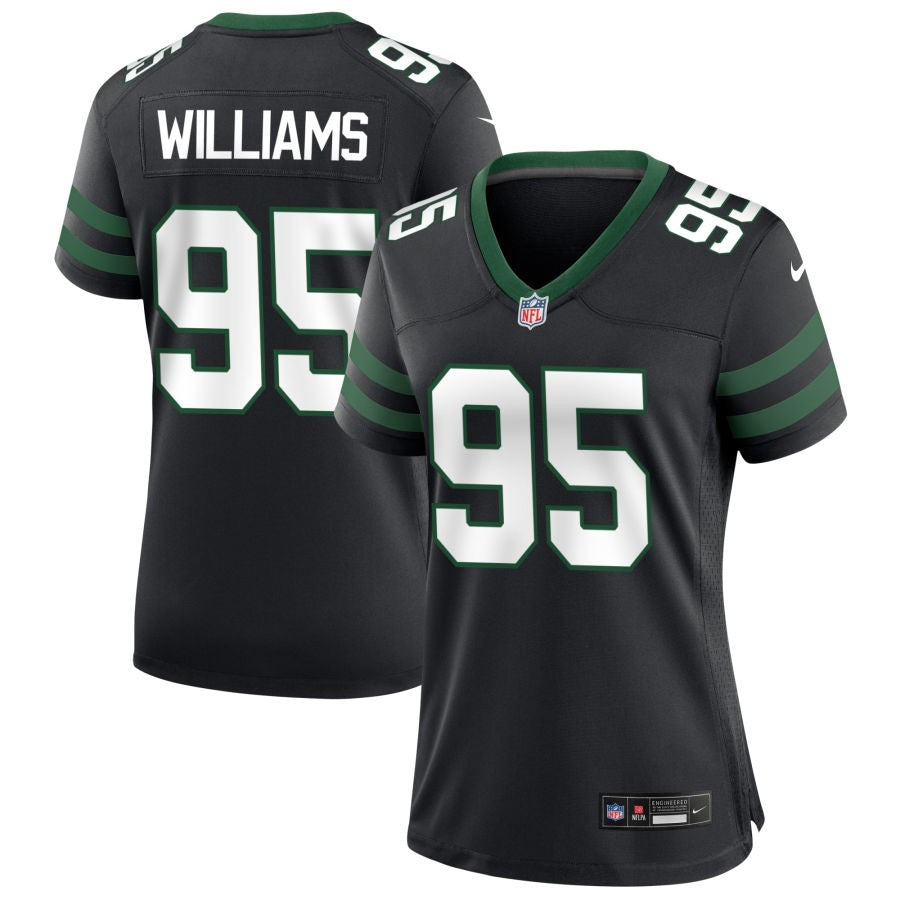 Quinnen Williams Women's Nike Legacy Black New York Jets Alternate Custom Game Jersey