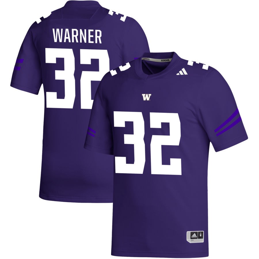 Tristan Warner Men's adidas Purple Washington Huskies Pick-A-Player NIL Replica Football Jersey