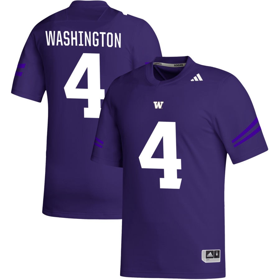 Jordan Washington Men's adidas Purple Washington Huskies Pick-A-Player NIL Replica Football Jersey