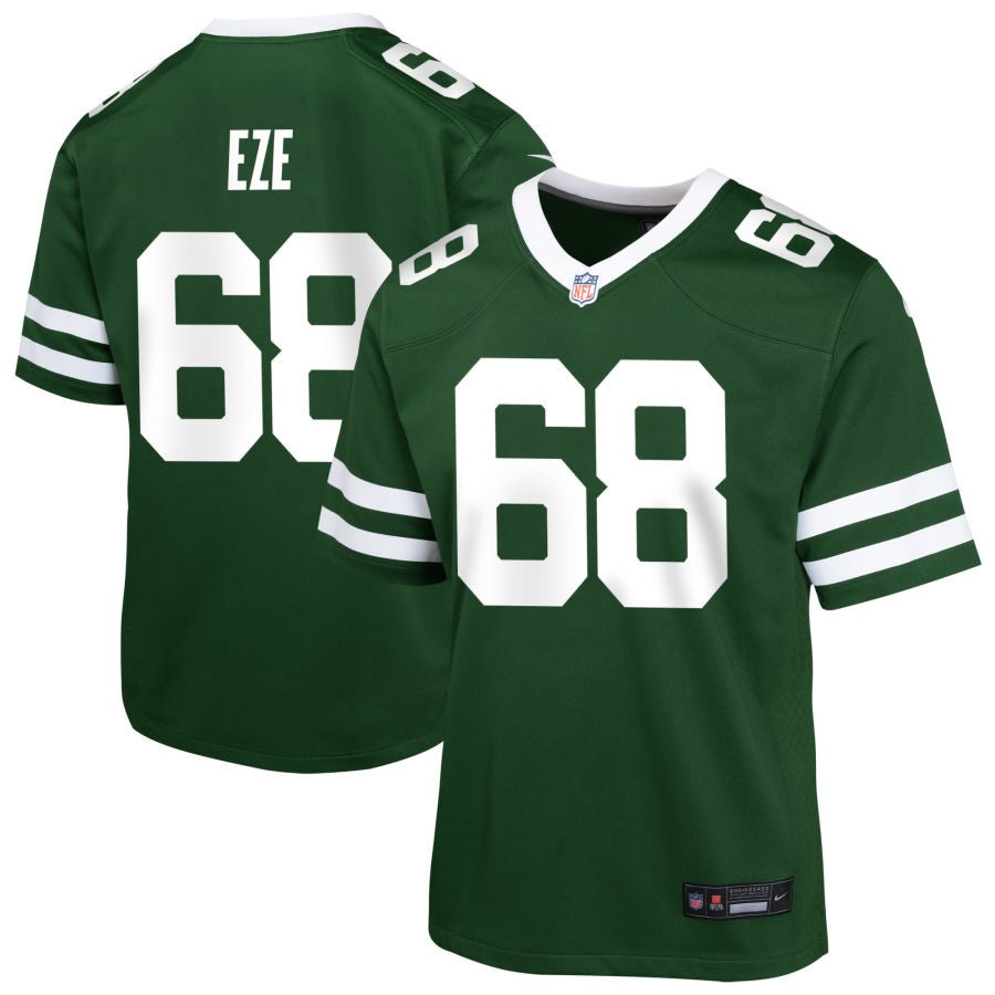 Obinna Eze Youth Nike Legacy Green New York Jets Custom Game Jersey