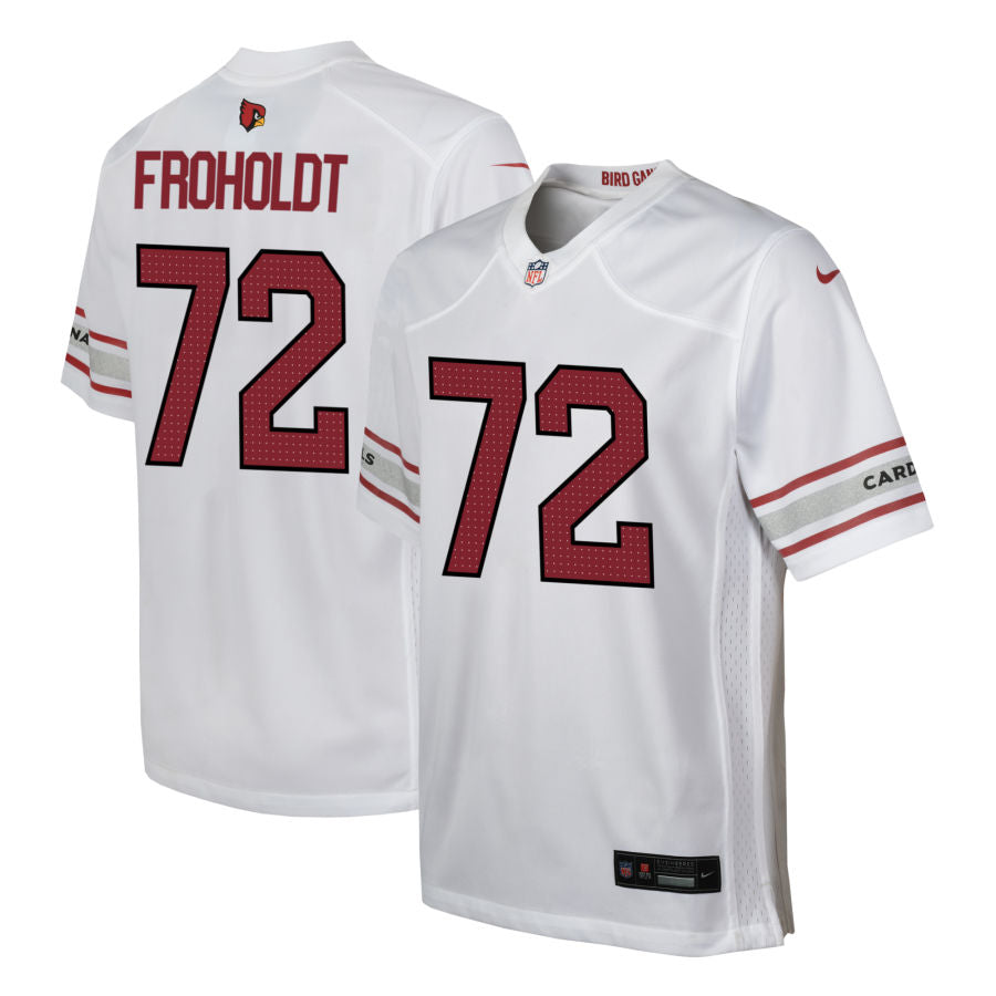 Hjalte Froholdt Youth Nike White Arizona Cardinals Custom Game Jersey